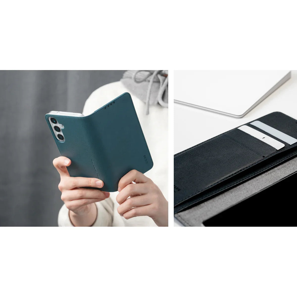 Araree Samsung S25 Ultra Mustang Diary Case - Ash Blue - Tashqila Araree Samsung S25 Ultra Mustang Diary Case - Ash Blue - Tashqila